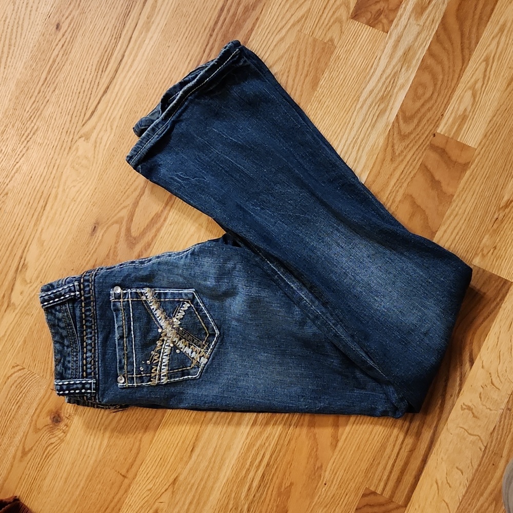 Maurices jeans low rise rise 3/4 long